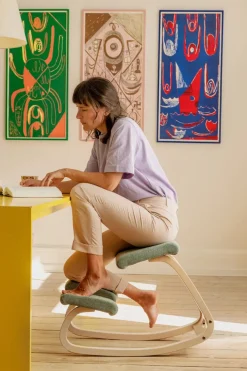 Variable Stol, light brown/vidar fra Varier Furniture