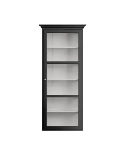 Væghængt Vitrineskab Classic V4, hvid fra Lindebjerg Design