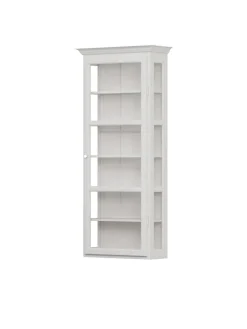 Væghængt Vitrineskab Classic V4, hvid fra Lindebjerg Design