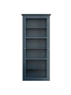 Væghængt Vitrineskab N4, dark oak fra Lindebjerg Design