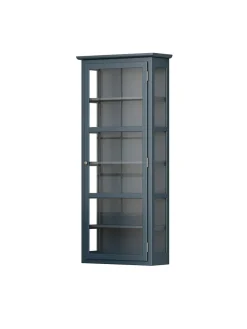 Væghængt Vitrineskab N4, green fra Lindebjerg Design