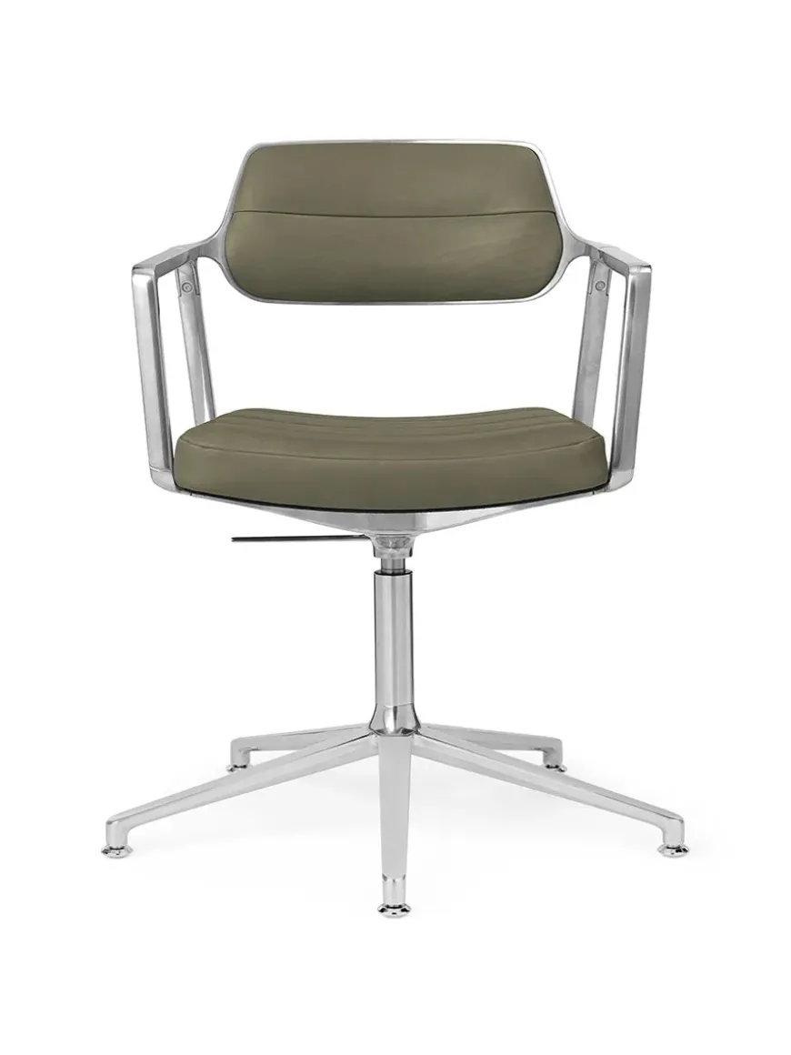 VIPP453 Swivel+ Chair, bosco grøn læder fra Vipp