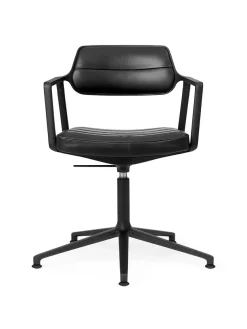 VIPP453 Swivel+ Chair, bosco grøn læder fra Vipp
