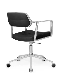 VIPP453 Swivel+ Chair m/hjul, bosco grøn læder fra Vipp