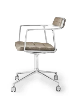 VIPP452 Swivel Chair m/hjul, bosco grøn læder fra Vipp