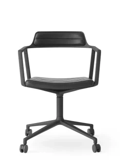 VIPP452 Swivel Chair m/hjul, camel læder fra Vipp