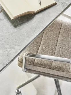 VIPP453 Swivel+ Chair m/hjul, camel læder fra Vipp