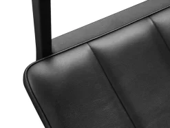 VIPP452 Swivel Chair m/hjul, sort læder fra Vipp