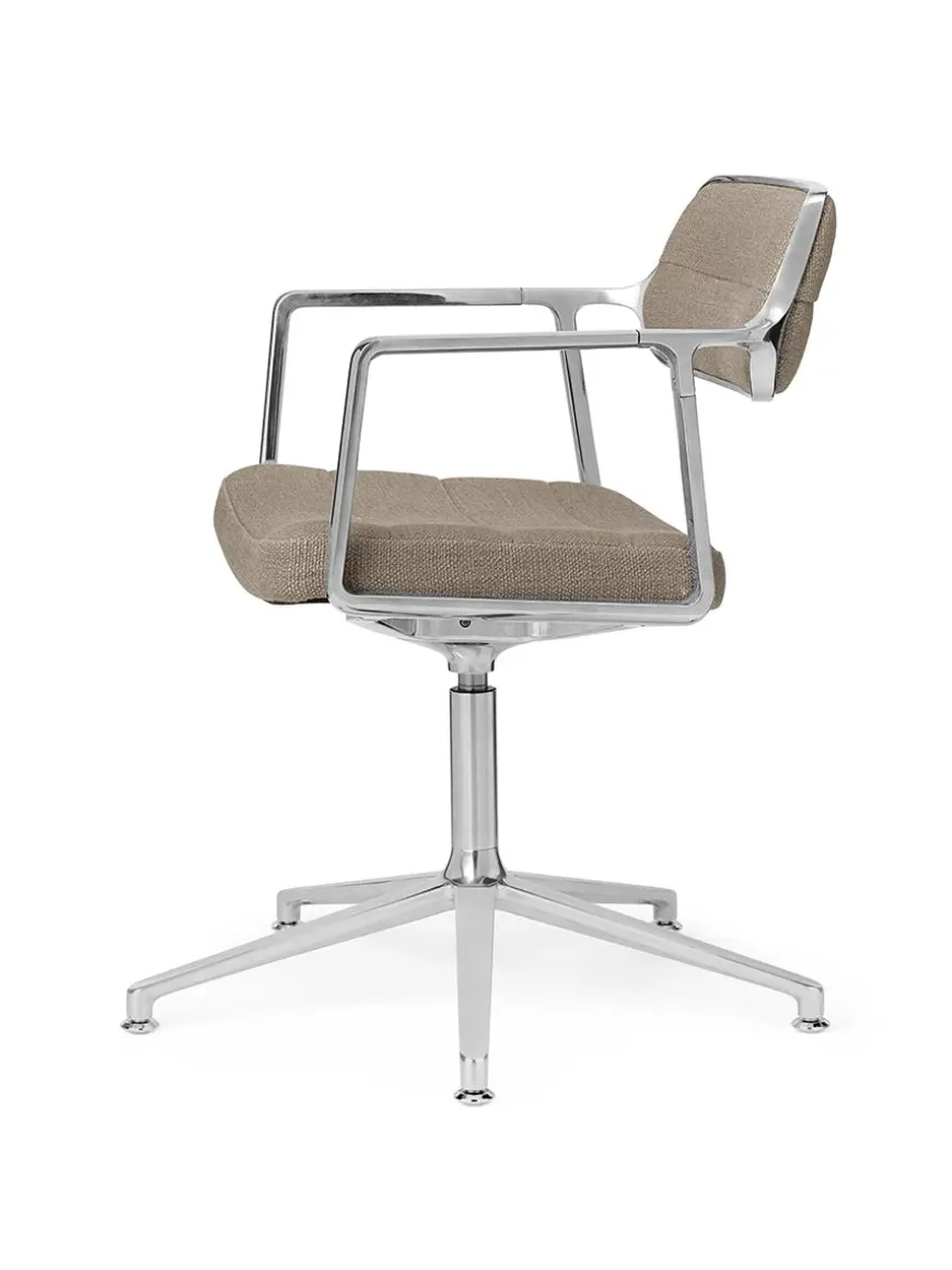 VIPP453 Swivel+ Chair, sort læder fra Vipp