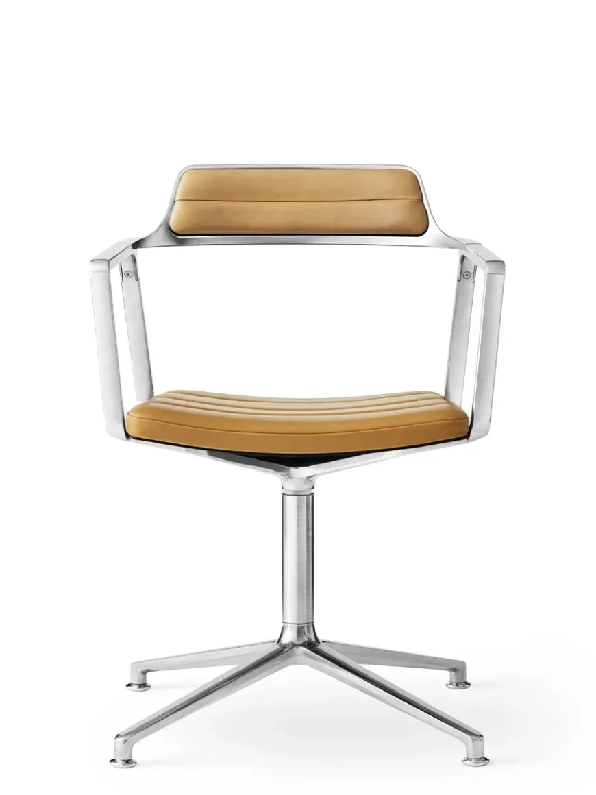 VIPP452 Swivel Chair, sort læder fra Vipp