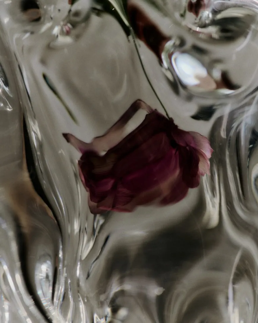 Virelle Vase Clear H24 fra Ferm Living