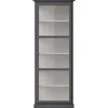 Vitrineskab Classic V1, antracit fra Lindebjerg Design