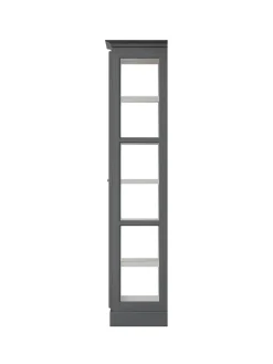 Vitrineskab Classic V1, antracit fra Lindebjerg Design