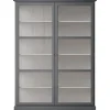 Vitrineskab Classic V2, antracit fra Lindebjerg Design