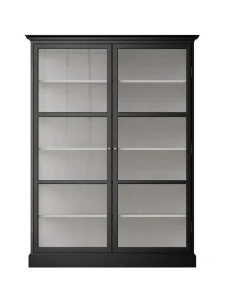 Vitrineskab Classic V2, antracit fra Lindebjerg Design