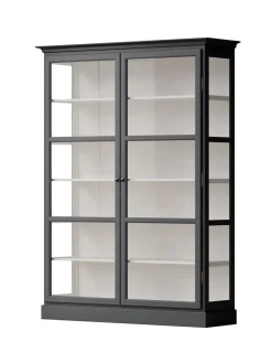 Vitrineskab Classic V2, antracit fra Lindebjerg Design