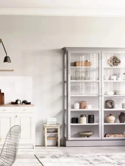 Vitrineskab Classic V2, hvid fra Lindebjerg Design
