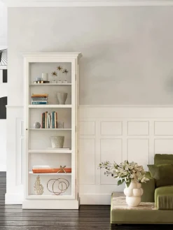 Vitrineskab Classic V1, lys grå fra Lindebjerg Design