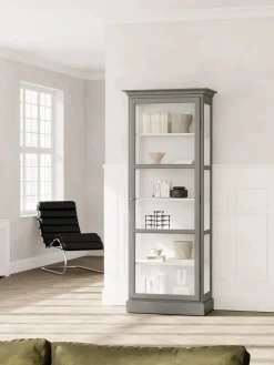 Vitrineskab Classic V1, sort fra Lindebjerg Design