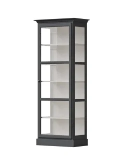 Vitrineskab Classic V1, sort fra Lindebjerg Design