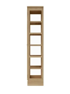 Vitrineskab N2, dark oak fra Lindebjerg Design