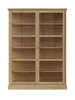 Vitrineskab N2, light oak fra Lindebjerg Design