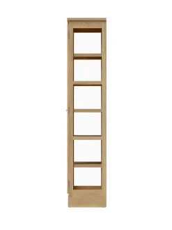 Vitrineskab N1, light oak fra Lindebjerg Design