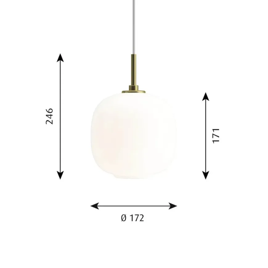 VL45 Radiohus Pale Rose Pendel 175 fra Louis Poulsen