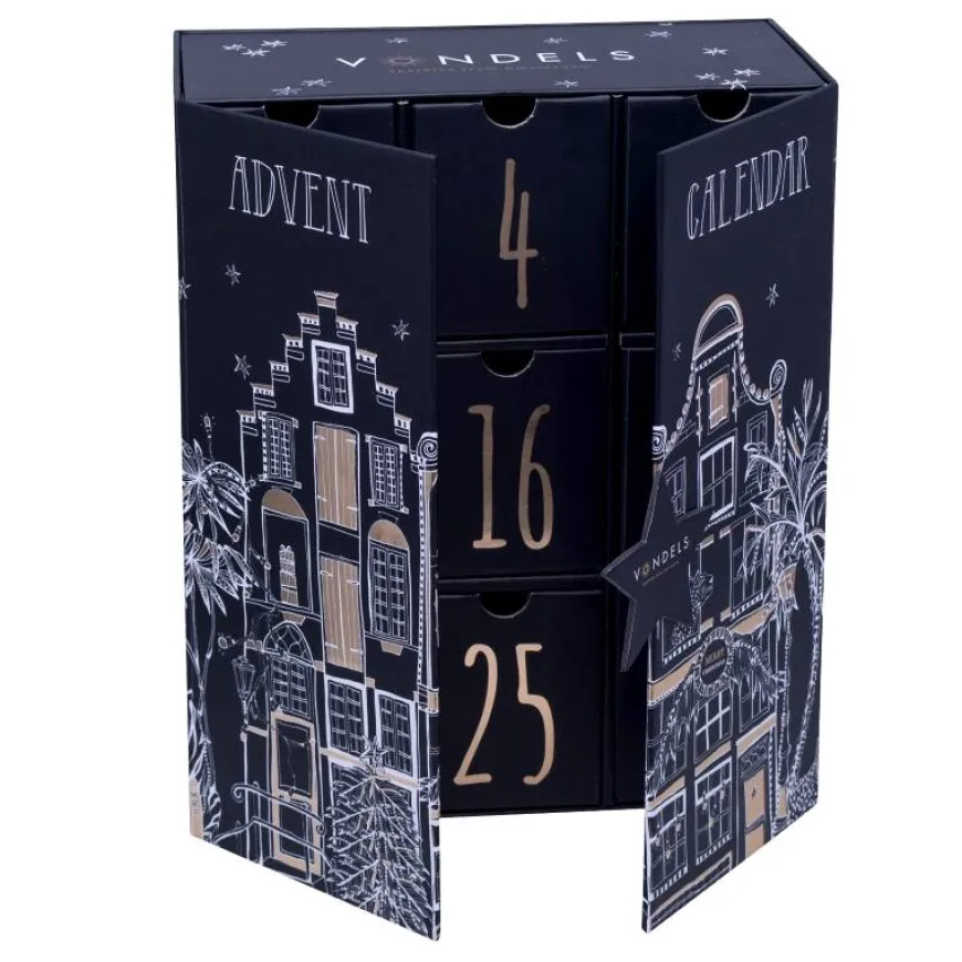 Vondels Adventskalender – Sæt med 9 julekugler