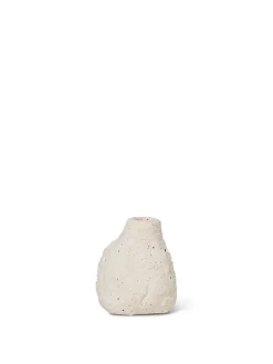 Vulca Mini Vase, Off-white stone fra Ferm Living