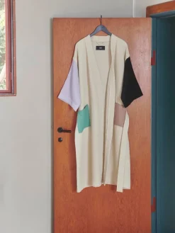 Waffle badekåbe, cream multi fra Hay