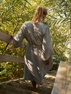 Waffle Badekåbe, off-white multi fra Hay