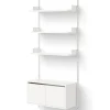 Wall Shelf Cabinet Low w. Doors fra New Works