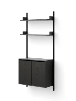 Wall Shelf Cabinet Tall w. Doors fra New Works