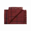 Warp & Weft Plaid, beetroot/midnight fra Silkeborg Uldspinderi