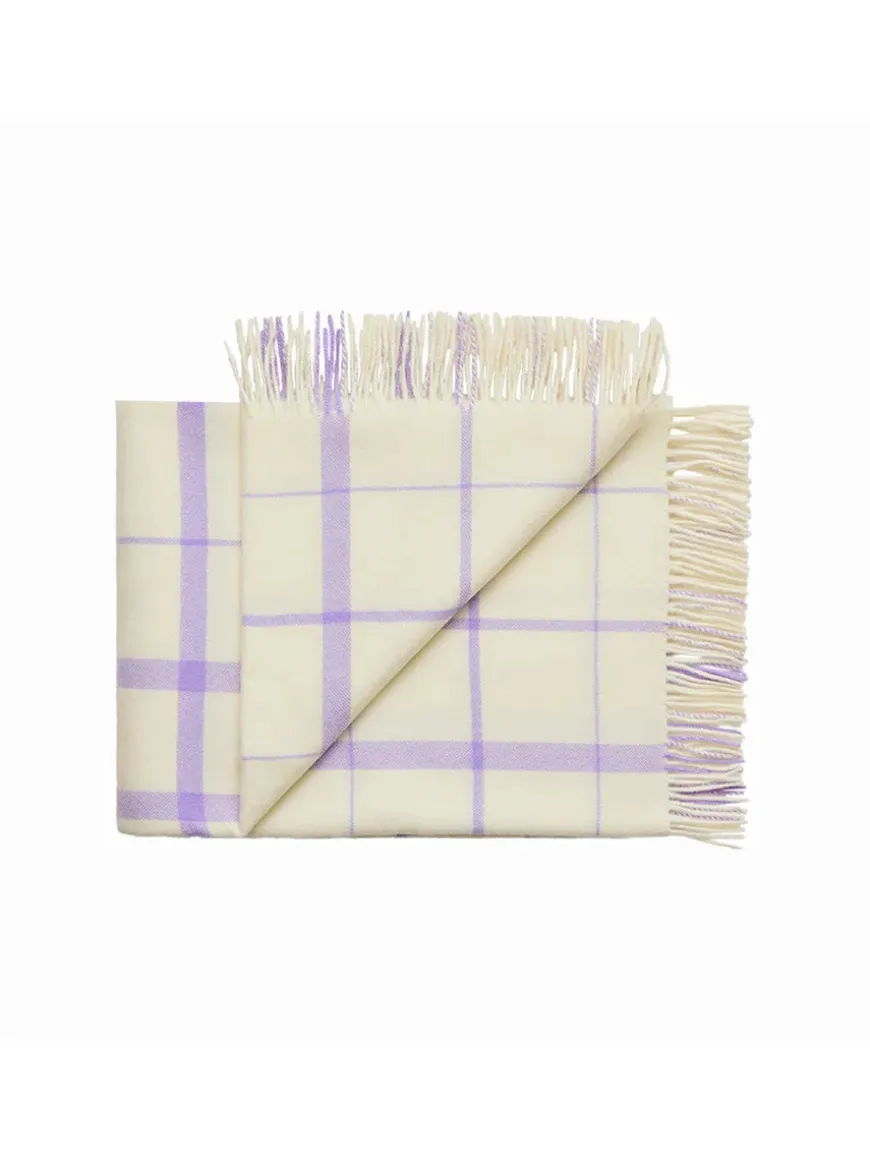 Warp & Weft Plaid, beetroot/midnight fra Silkeborg Uldspinderi