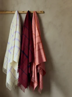 Warp & Weft Plaid, coral/amber fra Silkeborg Uldspinderi