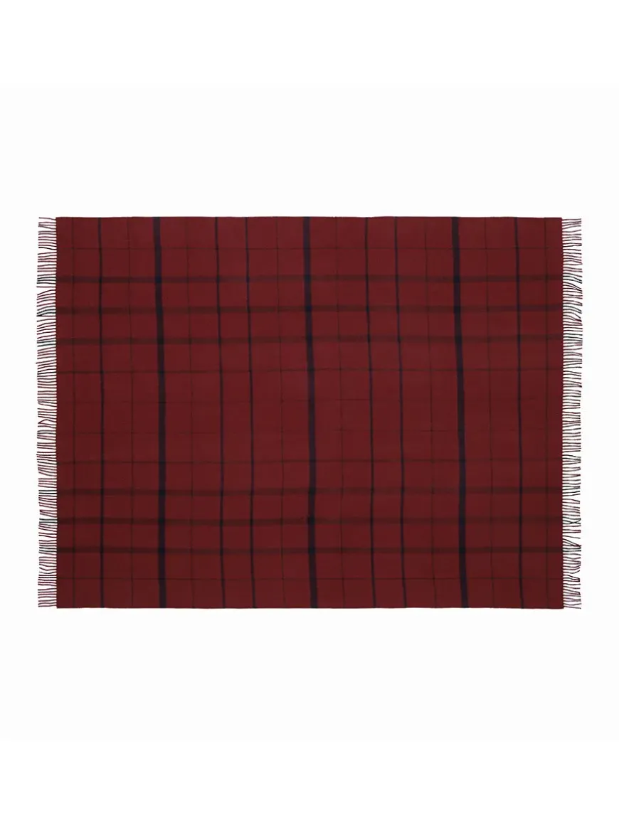 Warp & Weft Plaid, raw white/lilac fra Silkeborg Uldspinderi