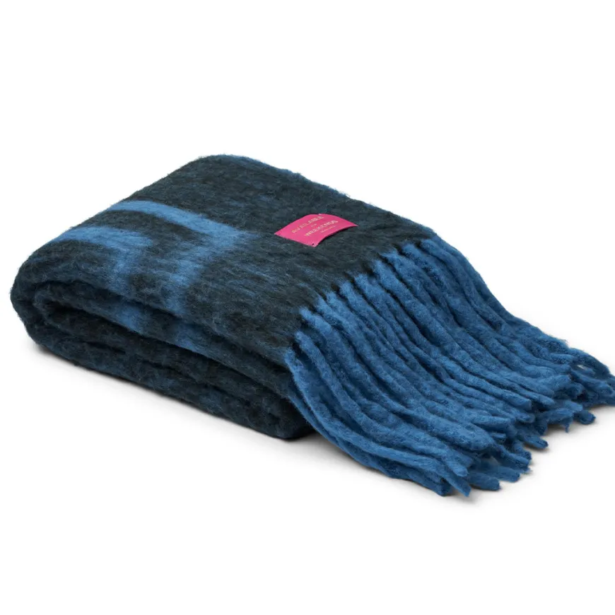 Weekend Plaid, mint & creme fra Bongusta