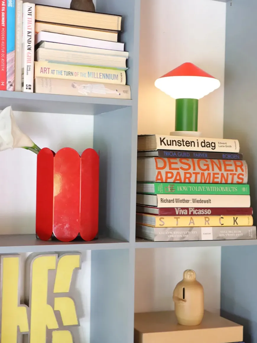 Whipped Portable Table Lamp, luminous orange fra LEO Objects