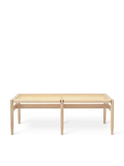 Winston bænk, mat lakeret eg fra Mater