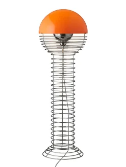 Wire gulvlampe af Verner Panton