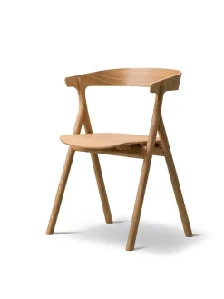 Yksi Spisebordsstol, sortlakeret eg fra Fredericia Furniture