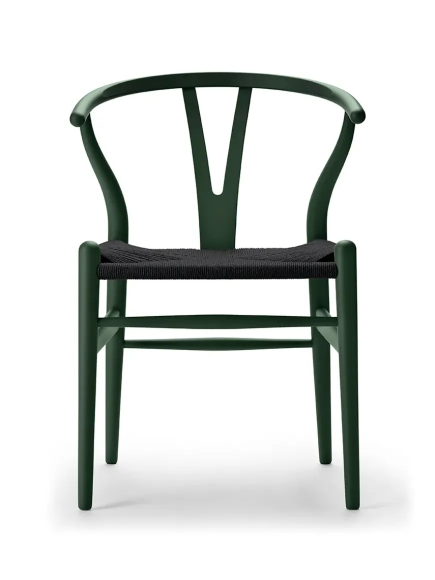 Y-stol CH24 Soft Barley med sort flet af Hans J. Wegner