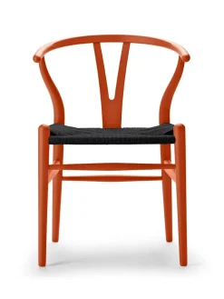 Y-stol CH24 Soft Clay med sort flet af Hans J. Wegner