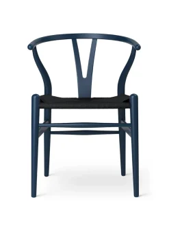 Y-stol CH24 Soft Falu med sort flet af Hans J. Wegner