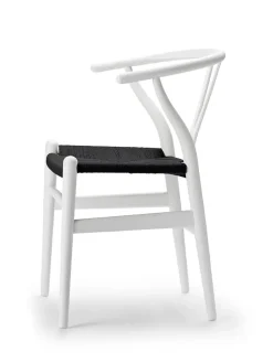 Y-stol CH24 Soft Falu med sort flet af Hans J. Wegner