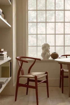 Y-stol CH24 Soft Red Brown af Hans J. Wegner