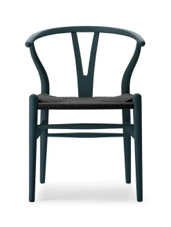 Y-stol CH24 Soft Terracotta med sort flet af Hans J. Wegner